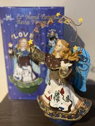 Huntington 12” Hand Painted Angel Resin Figurine, PEACE ...
