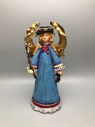 Ranger International Corp. 9" Blue Blond Christmas Angel Tin ...