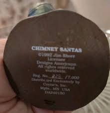 Vtg Jim Shore CHIMNEY SANTAS CHRISTMAS Folk Art Skinny ...