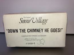 Vintage Dept 56 51586, Dept 56 Down the Chimney He Comes, in ...