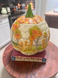 Buy Jim Shore Count Your Blessings Pumpkin Online in India - Etsy