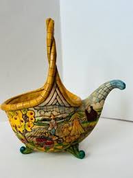 Jim Shore Thanksgiving figurine Heartwood Creek Holiday Basket Plenty fruit set | eBay