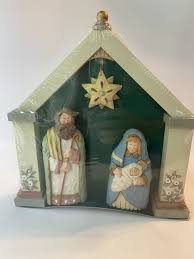 Kurt Adler Nativity Set Holy Family Angel Heights RARE New Sealed VTG | eBay