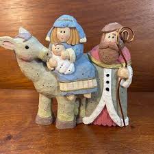 Enesco | Holiday | Cherished Teddies Angela W Christmas Candle Peace On Earth And Mercy Mild 36ht | Poshmark