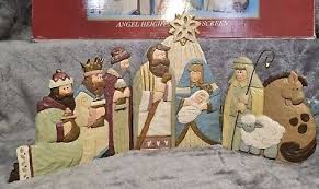 Kurt Adler Nativity Scene Screen TriFold Christmas Figurine Table Decoration Box 86131280931| eBay