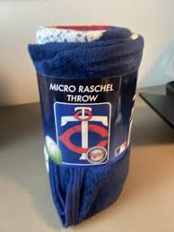 Minnesota Twins MLB Micro Raschel Throw Blanket (New) 46” X ...