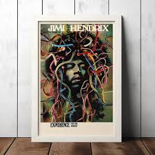 Jimi Hendrix Experience 1969 Wire-hair Concert Poster ...