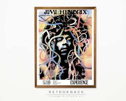 Jimi Hendrix Experience Poster | Printable Wall Art, 60's ...