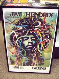 1969 Jimi Hendrix Experience Concert Poster - Gunther Kieser ...