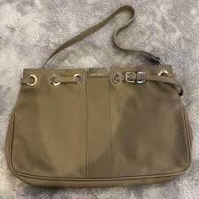 Jimmy Choo Beige Leather Shoulder Bag Elegant DesignHigh ...