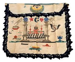 Sold at Auction: 18th/19th Century Hand Painted Masonic Apron