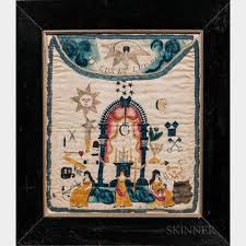 Sold at auction Painted Silk Masonic Apron Auction Number ...