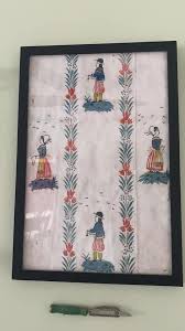 Hand-stenciled wallpaper in 1925 Dutch colonial nursery