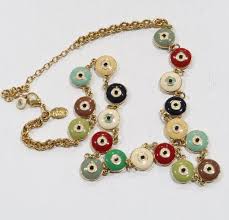 Joan Rivers Colorful Evil Eye Gold Tone Different Color Eye ...