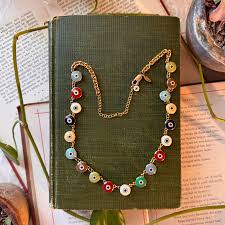 Gold Evil eye Necklace – bunbunoclock