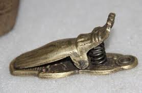 1930's Vintage Brass Solid Hand Shape Inside Bells Paper Weight Decorative 14583 | eBay