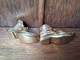 Vintage Brass Boot Vesta Pair: Shoe Ashtray & Paperweight - Etsy