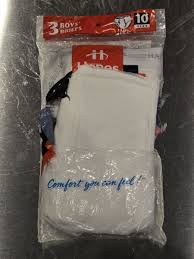 Vintage Hanes Lot Of 3, 3-pack Boys Briefs Underwear Size 10 ...