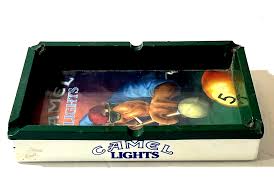 Vintage Joe Camel Lights Ash Tray Pool Table Theme | eBay