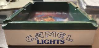 Vtg 1992 Joe Cool Camel Lights Ashtray Cigarette Billiard ...
