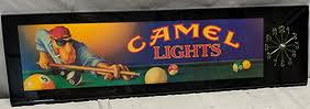 Vintage Joe Camel Lights Cigarettes Wall Sign Clock
