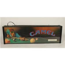 Camel Two Sided Lighted Bar Sign