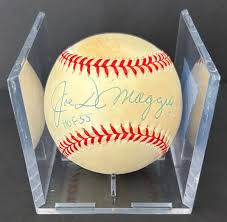 Joe DiMaggio “HOF 55” Yankees Signed Baseball COA-Prize ...