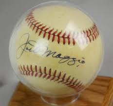 Sold at Auction: Joe DiMaggio signed Rawlings (Haiti ...