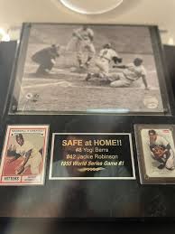 Jackie Robinson & Yogi Berra Photo And Cards Put Together ...