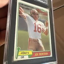 Joe Montana Rookie Card SGC 4.5 Topps RC Vintage NFL Football 49ers 1981 GIFT | eBay Australia