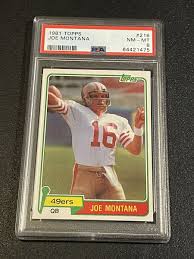 1981 Topps Joe Montana RC #216 PSA 8 | eBay