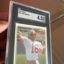Joe Montana Rookie Card SGC 4.5 Topps RC Vintage NFL Football 49ers 1981 GIFT | eBay
