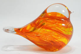 Lot - Murano Style Art Glass Birds