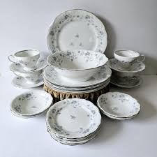 Vintage Johann Haviland Blue Garland China Set - 21 Piece Service for 4 - Etsy
