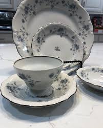 Johann Haviland Blue Garland 5 Piece Setting Bavaria Germany Fine China | eBay