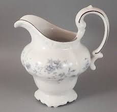 Johann Haviland Blue Garland Creamer / Cream Pitcher White Blue Flowers Bavaria | eBay