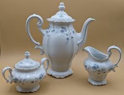 Johann Haviland Blue Garland Bavarian Backstamp Coffee Pot ...