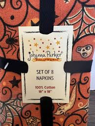 Johanna Parker Halloween Dinner Napkins Set Of 8 | eBay