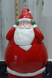 Vintage Russ Santa Headache Cookie Jar Ceramic Christmas ...