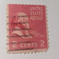 Vintage Rare 1938 Red John Adams 2 Cent US | Mercari