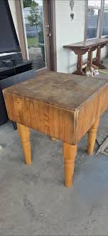 Michigan Maple Block co Petosky Vintage Block Table | eBay