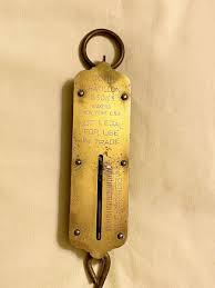 1800s Antique Brass John Chatillon & Sons Hanging Scale 50 ...