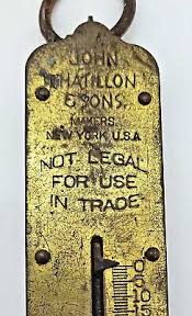 Vintage John Chatillion & Sons Brass Springe Balance 50lb ...