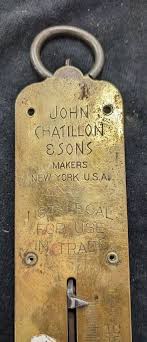 Antique John Chatillon & Sons Spring Balance Hanging Scale ...