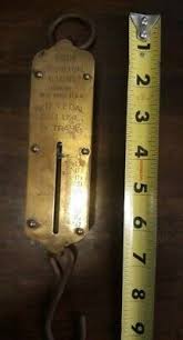 Vintage John Chatillon & Sons 30 Pound Hanging Brass Spring ...