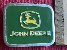 JOHN DEERE TRACTOR LOGO FARM AGRICULTURAL BELT BUCKLE LICENSED PRODUCT | eBay