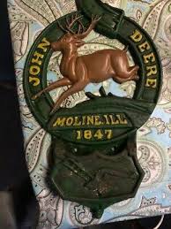 VINTAGE JOHN DEERE HEAVY CAST IRON LETTER/MATCH HOLDER ...