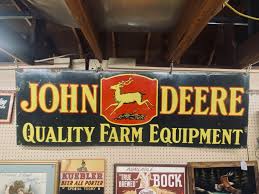 John Deere Porcelain Sign - Breweriana Aficionado