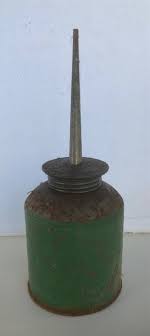 Vintage Green Oil Can Oiler Nozzle Spout Metal Dispenser - John Deere ?? | eBay