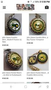 Limited Edition John Deere Green Pocket Watch Model A Tractor - Franklin Mint Collection for Sale in South Gate, CA - OfferUp